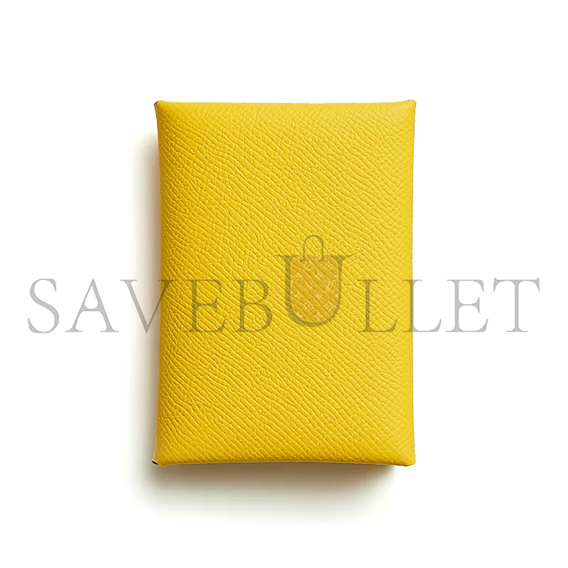 HERMES CALVI DUO COMPACT CARD HOLDER H083035CK9O (10.5*7*1.3cm)